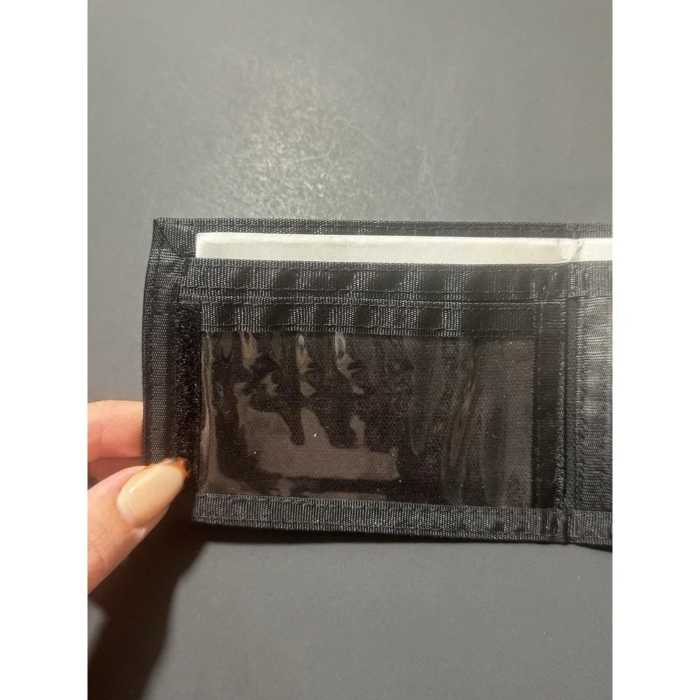 Y2K ZERO School Sucks Skateboarding Black‎ Canvas Wallet